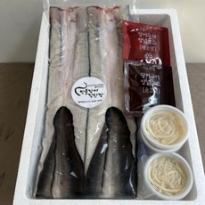 깨비장어 국내산 최상급 자포니카 민물장어 1kg 손질 초벌 두마리에 크기 똑같은 650g [원산지:국산(전라남도 영암군) 등]