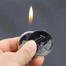 금속 부탄 라이터 키 체인 크리 에이 티브 컴팩트 가스 라이터 팽창 제트 펜던트 코인 바 가스없이 1 달러 선물 열쇠 고리|담배 액세사리|