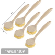 주방 세척 김붓 용품 냄비 세척솔 오일붓 주방솔 나무 스시붓, 5묶음 고장났을 때 다음묶음 을 0.98로 낮춘다., 5개
