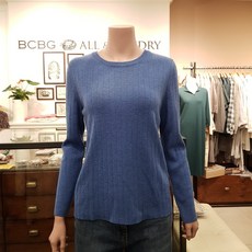 BCBG 비씨비지 니트 ** 데이지 베이직 KT B9A2K315 블루