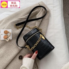 미니 백 20 모던 한 버 킷 백 크로스 백 여 코 믹스 인 스 체인 백 블랙