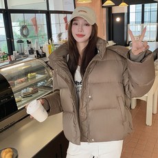 SunburstWonder 겨울 여자패딩 하이넥 자켓