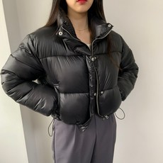 parapaco 여성 겨울 웰론 세미 크롭 숏 패딩 점퍼