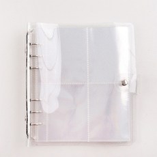 라이프핏 포카바인더 포토카드 미니 다이어리 콜렉트북 64 x 87 mm, 클리어화이트, 200매