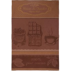 Coucke 프랑스어면 자카드 타올 메종 뒤 쇼콜라 마론 30 브라운 20, 상세페이지참조, Maison Du Chocolat Marron