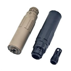 CGS SCI-Six 타입 소음기 소염기 세트(14mm 역나사), 샌드 - sci