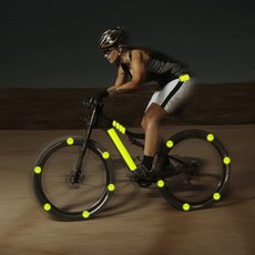 자전거 반사스티커 형광 커스텀 야광 테이프, 색상선택, 옐로우, 1개