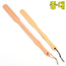 골든트리 원목 구두주걱 고리줄 헤라 구두헤라 신발주걱 구두칼, 1개, 우드 대(53.3cm) - 원목구두칼