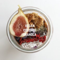 비건 수제 오트밀 코코넛 그래놀라 만들기 레시피 다이어터 한끼 대용 간식 요거트볼 뮤즐리, 1개, 200g
