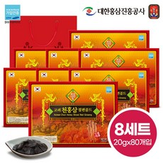 명기삼 고려 천홍삼절편 골드 + 쇼핑백, 20g, 8개