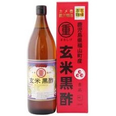 まるしげ 일본직구 가고시마현 마루시게시 후쿠야마타운의 900mL 현미 흑초 2개 JAN:4979246280568, 사이즈