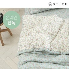 앤스티치 AK수원점 앤스티치 온라인 단독! 프리안2 면 워싱 차렵이불Q, 블루(33)