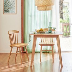 한샘 포레 원목 2인 식탁세트(의자2 포함) DIY