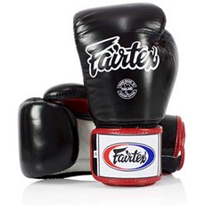 Fairtex 페어텍스 BGV1 무에타이 킥 복싱 글러브, Black/White/Red