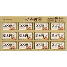 [롯데] 로스팜 12호 햄선물세트 (쇼핑백 포함), 4세트