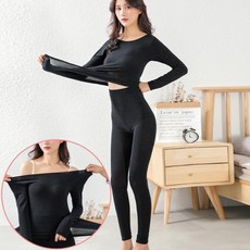 BYHAYDAYR 코스트코할로윈 겨울 기모슬림 히트텍 기모내복 여자내복 발열 상하벌이케아홈파티