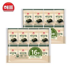 [해표] 더고소한 파래김 4g x 16봉, 2개