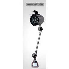 LED 긴 팔 방수 내 방진 CNC 공작 기계 램프 산업용 밀링 선반 스파크 7W 18W 24V 220V, Medium 18W12-24V, 1개