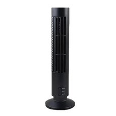 스탠드선풍기 무소음 LED 조명과 휴대용 데스크탑 냉각 팬 조용한 블레이드리스 타워 데스크 드롭 배송, 2.Black, 1개