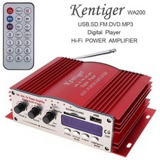 [해외] KENTIGER DC12V HIFI 차량용 스테레오 앰프 FM 라디오, 상세내용표시