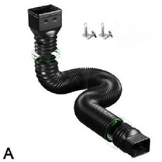 처마물받이 지붕물받이 홈통개폐 빗물 다운스파우트 블랙 1.5미터 1개