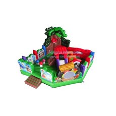 에어바운스 어린이용 숲 만화 바운서 하우스 슬라이드 포함 좋은 품질 5x5m 17x17ft