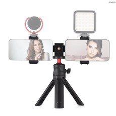 사진 셀카 카메라 휴대용 다기능 개폐식 스탠드 삼각대 미니 휴대폰 홀더, for iPhone 15Pro_No gift box, 1개