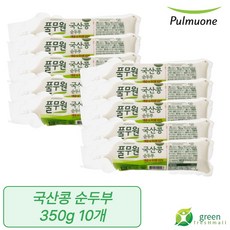 풀무원 국산콩 우리콩 순두부 연두부, 350g, 10개