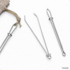 추리닝 바지 허리 고무줄 끈 끼우기 집게 wit*066UY, 1개, 실버1P