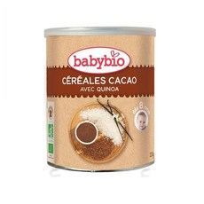 BABYBIO Cereals 베이비바이오 시리얼 코코아 앤 퀴노아 8개월후 220g 6팩, 6개