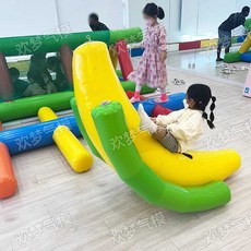 바나나 시소 풀장 튜브 호캉스 바운스 슬라이드 워터베드 에어, 공기 펌프가 없는 1.8-1m