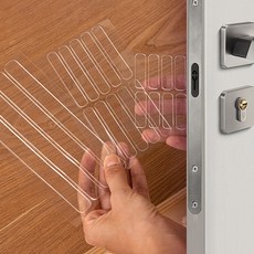 EGMI 도어 문 자동차문 가구 다용도 문쾅 충격 찍힘 방지 실리콘 스티커 48P, 투명, 1세트
