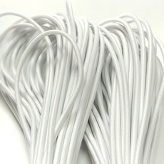 고무줄 텐트고무줄 굵은고무줄 탄성끈 탄성고무줄 폴대고무줄, 약2mm화이트