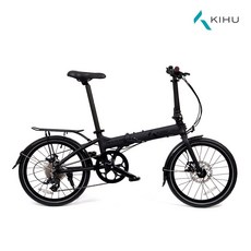 키후 트레블러 미니벨로 자전거 알루니늄 20인치 9단 디스크브레이크, 미조립배송, 모노블랙