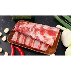 국내산 국산 돼지 돼지고 등갈비 폭립 쪽갈비 갈비, 1개, 1kg