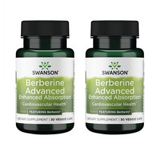 Swanson Berberine Advanced Enhanced Absorption 스완슨 베르베린 어드밴스드 인핸스드 앱솔션 30정 2개, 30개