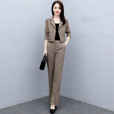 하이랑코 봄계절 스타일리쉬 캐쥬얼 보카시 슬림핏 세미 부츠컷 팬츠 여성 투수영복