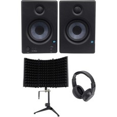 PreSonus Eris E4.5 Active 2 Way 4.Rockville RockShield 1 마이크 절연 쉴드 및 Samson SR350 모니터링 스테레오 헤드폰이 포, PreSonus Eris E4.5 Active 2 Wa
