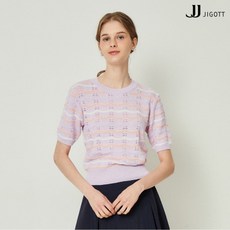 JJ지고트 배색 스캘럽 펀칭 풀오버 니트 GN6P1POW4