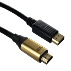 4K DP 1.2 to HDMI 영상 변환 선 삼성 LG 벤큐 중소기업 게이밍 듀얼 모니터 디스플레이포트 케이블 DP선, 3m, 1개