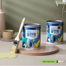 KCC 페인트 숲으로 올인원 다용도 친환경페인트 0.9L (반광), 백색