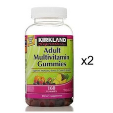 커클랜드 어덜트 성인 멀티비타민 320구미 - Kirkland Signature Adult Multivitamin 320Gummies, 160정, 2개