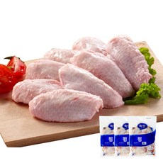 하림 냉장 (닭날개)윙 1kg 3봉, 하림냉장윙 1kg 3봉, 3개