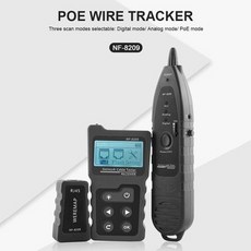 [해외] NF8209 LCD 디스플레이 측정 길이 LAN 케이블 POE 와이어 검사기 CAT5 CAT6 LAN 테스트 네트워크 도구 스캔 케이블 WIREMAP 테스터, 상세내용표시