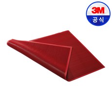 3M 미끄럼방지 엔트랩 욕실매트 90 x 60, 레드, 1개