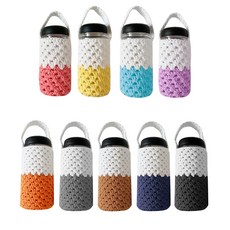 손뜨개물병파우치