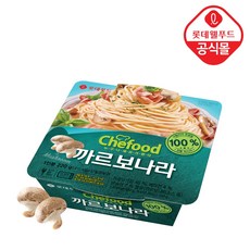 쉐푸드 까르보나라 냉동 스파게티, 5개, 220g
