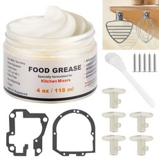 4 Oz Food Grade Grease w/ 5 pcs Stand Mixer Attachment Holders for Kitchen Aid Stand Mixer and Attac