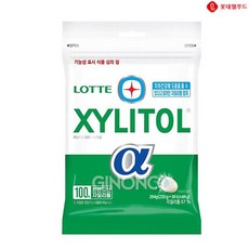 롯데 자일리톨 알파 리필 264g 탕비실 대용량 졸음방지 껌 간식 수능, 1개