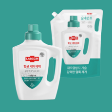 랩신 항균 세탁세제 용기+세탁세제 파우치, 3L 1개+2L 1개